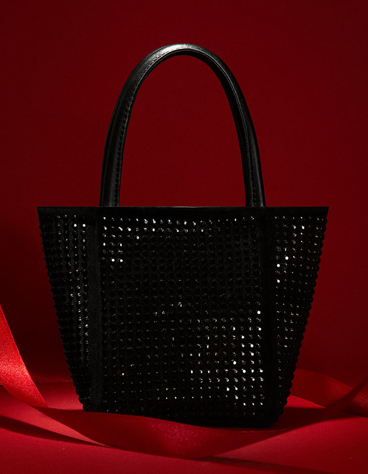 Foto de bolso de mano color negro  para mujer | Studio F